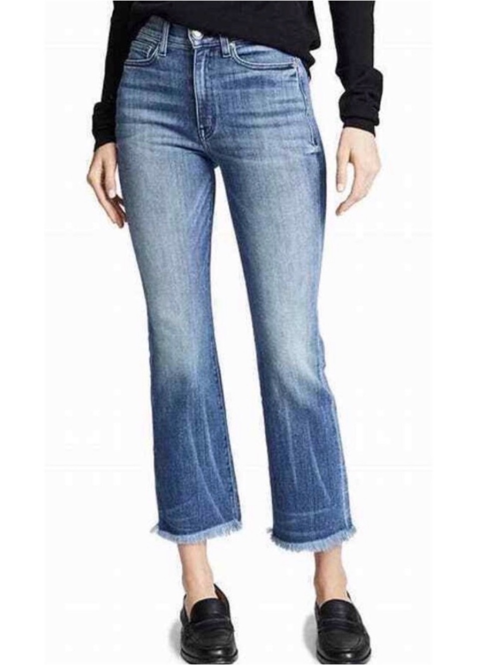 AYR sz 26S Light Blue The Bomb Pop Jeans raw edge zip fly good condition